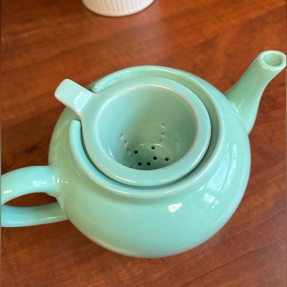 [SOLD] Old Amsterdam 2 Cup Infuser Teapot, Mint Green - Picture 4 of 11